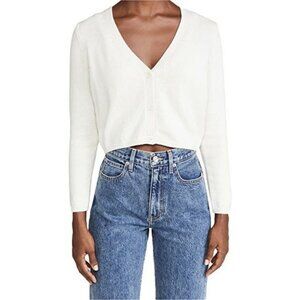 Reformation Tille Cardigan Sweater Cream Size Small